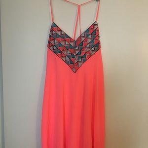 City Triangle hot pink mini dress